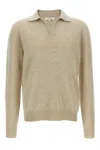 The Row Polo Leach In Cashmere Sabbia  Uomo In Neutral