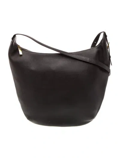Pre-owned The Row Leather Allie Medium In Black