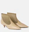The Row Pointed Mesh Kitten-heel Booties In Beige