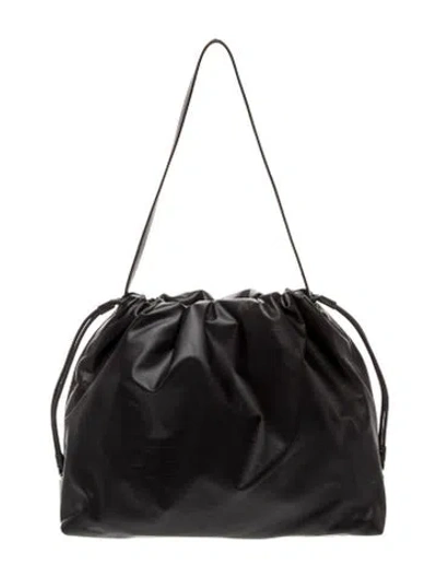Pre-owned The Row Leather Angy Hobo In Brown