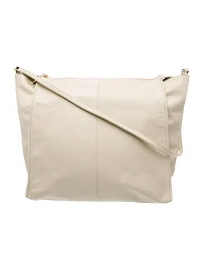 Pre-owned The Row Leather Aspen Clutch In Neutrals
