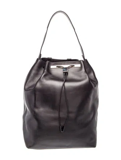 Pre-owned The Row Leather Backpack In Black
