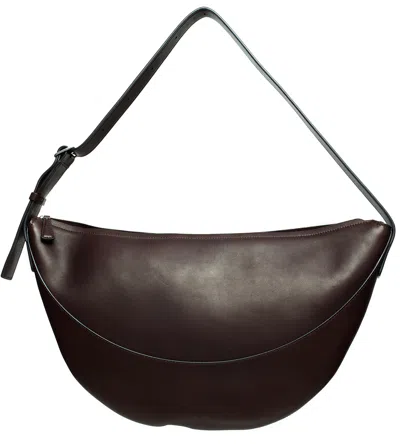 The Row Leather Bag Jouve In Brown