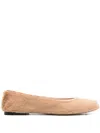The Row Leather Ballet Flats