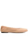 The Row Leather Ballet Flats