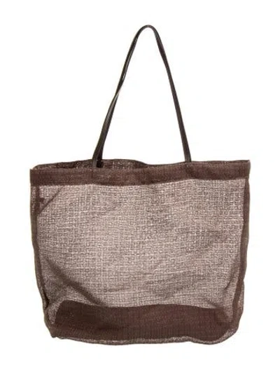 Pre-owned The Row Leather Barn In Brown