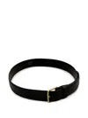 The Row Leather Belt In Black