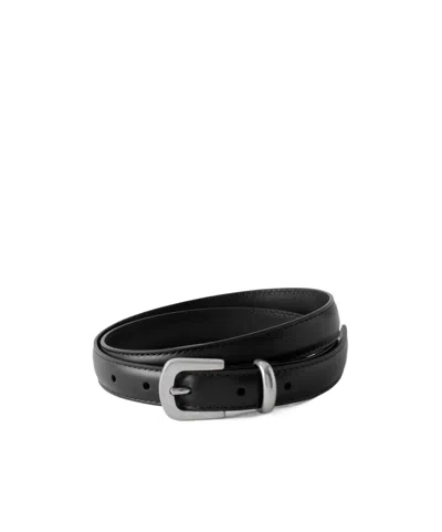 The Row Leather Belt In Black