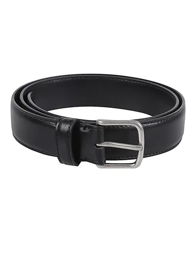 The Row Leather Belt In Black