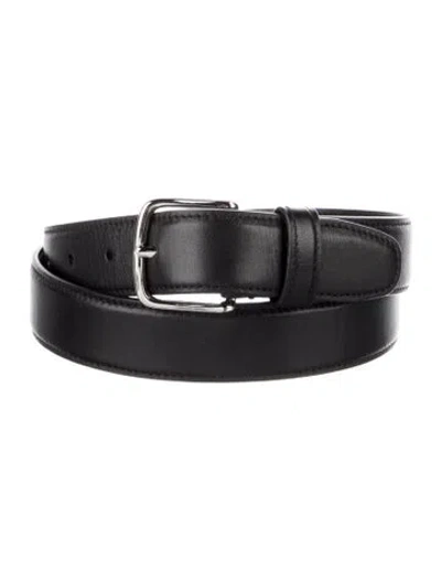 Pre-owned The Row Leather Belt In Black