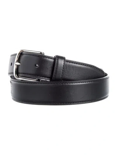 Pre-owned The Row Leather Belt In Black