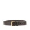The Row Leather Belt In Black