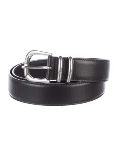 Pre-owned The Row Leather Belt In Brown