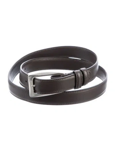 Pre-owned The Row Leather Belt In Brown