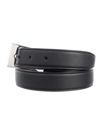 Pre-owned The Row Leather Belt Kit In Black