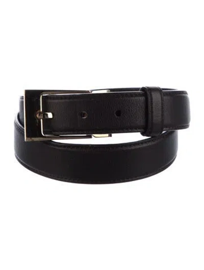 Pre-owned The Row Leather Belt Kit In Black