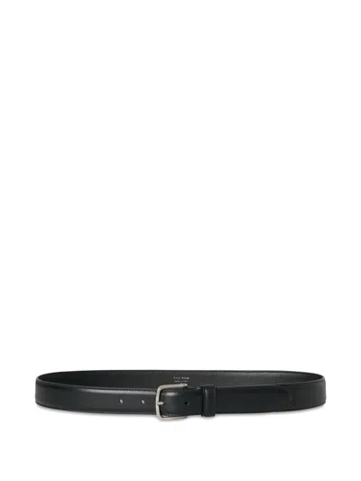 The Row Leather Belt In Neutral