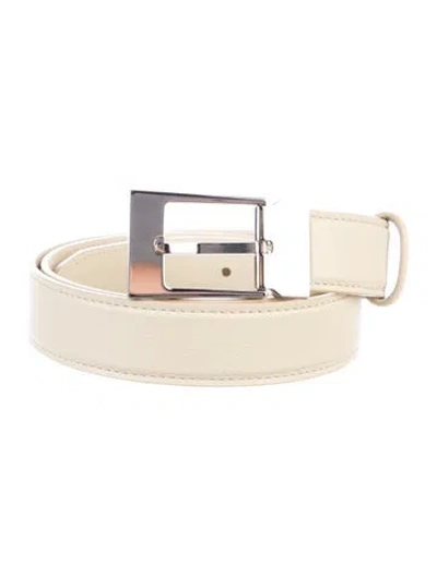 Pre-owned The Row Leather Belt In Neutrals
