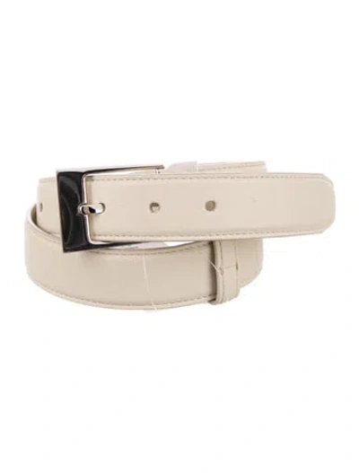 Pre-owned The Row Leather Belt In Neutrals
