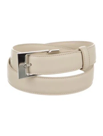 Pre-owned The Row Leather Belt In Neutrals