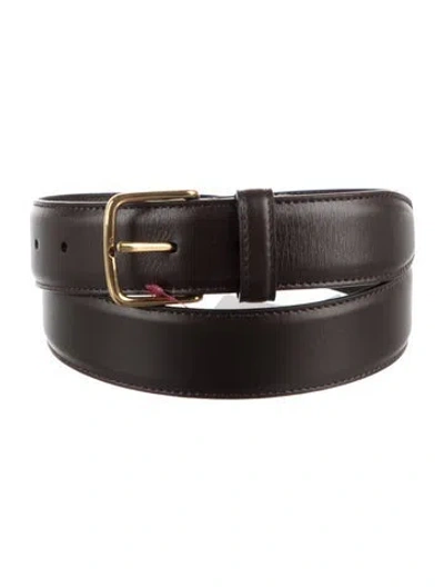 Pre-owned The Row Leather Belt W/ Tags In Black