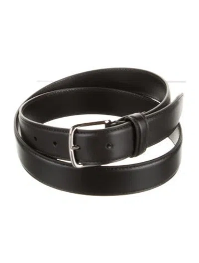 Pre-owned The Row Leather Belt W/ Tags In Black