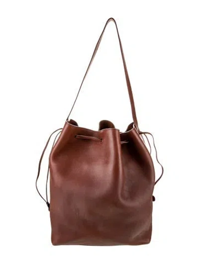 Pre-owned The Row Leather Belvedere In Brown