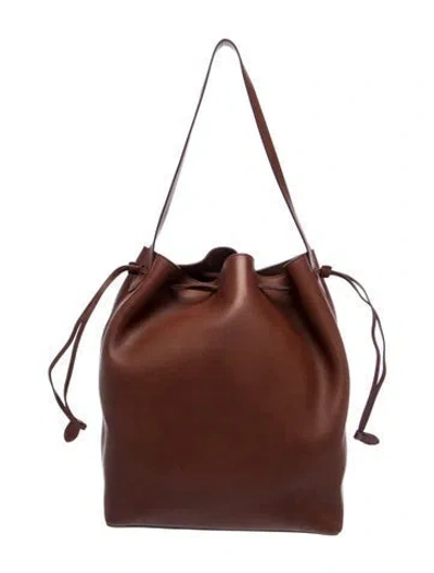 Pre-owned The Row Leather Belvedere In Brown