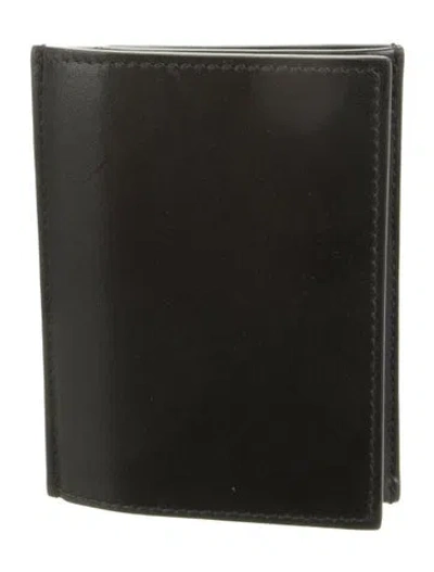 Pre-owned The Row Leather Bifold Wallet In Black