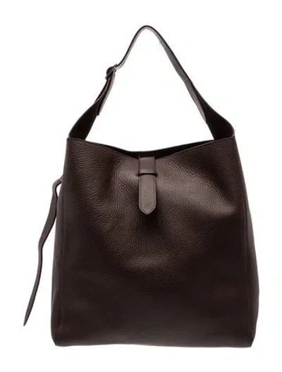 Pre-owned The Row Leather Blake Hobo In Brown