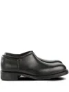 The Row Nobilis Leather Derby Shoes In Black