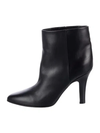 Pre-owned The Row Leather Boots In Blue