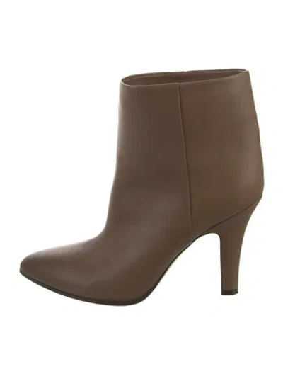 Pre-owned The Row Leather Boots In Brown