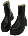 The Row Leather Boots With Zipper In Black