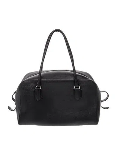 Pre-owned The Row Leather Bowling East West In Black