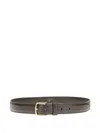 The Row Adjustable Belt Featuring Smooth Finish And Gold-tone Buckle In Green