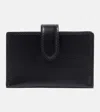 The Row Leather Card Case In Black