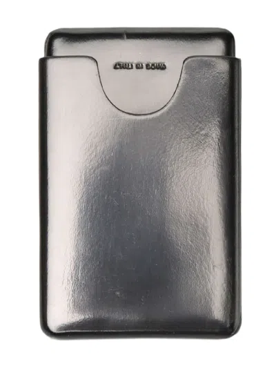 The Row Leather Card Holder In Black