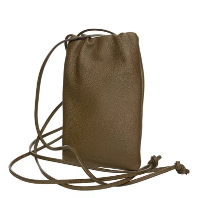 The Row Leather Case In Brown