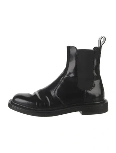 Pre-owned The Row Leather Chelsea Boots In Black