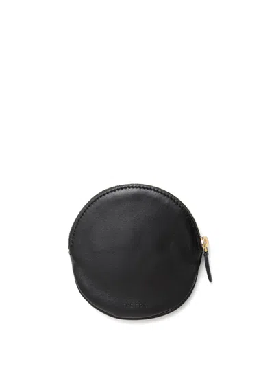 The Row Round Bracelet Wristlet In Soft Napa Leather In Black Ang
