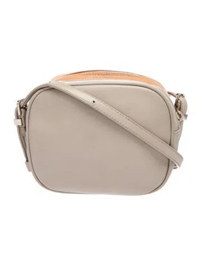 Pre-owned The Row Leather Crossbody Bag Vintage In Neutral