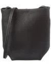 The Row Leather Crossbody In Black