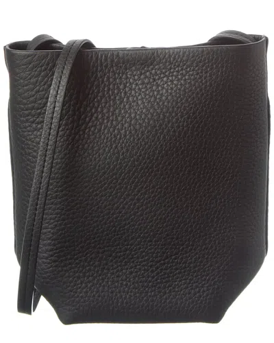 The Row Leather Crossbody In Black