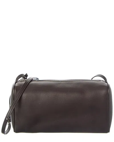 The Row Leather Crossbody In Brown