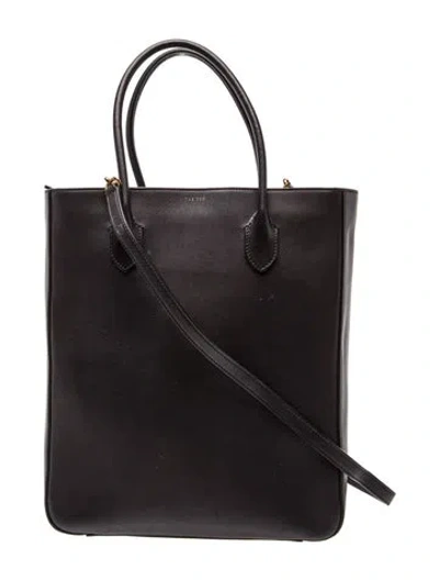 Pre-owned The Row Leather Day Luxe Two Medium In Black