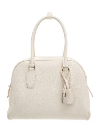 Pre-owned The Row Leather Deerskin India 10 Ivory In White