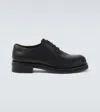 The Row Leather Derby Shoes In Black