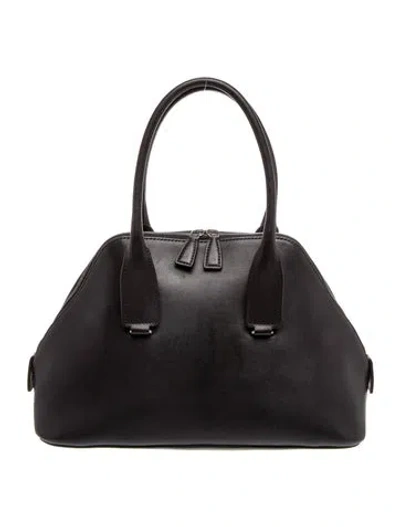Pre-owned The Row Leather Devon Medium In Black