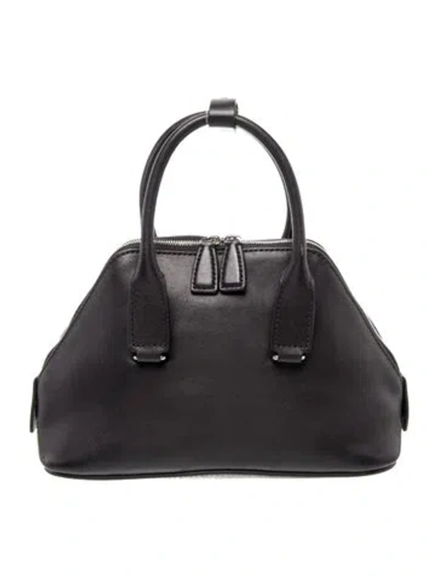 Pre-owned The Row Leather Devon Mini In Black